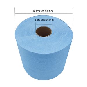 Disposable <b>Blue</b> White <b>Industrial</b> Nonwoven Jumbo <b>Towel</b> <b>Paper</b> <b>Roll</b> Multipurpose Heavy Duty Oil Absorbent Wiping <b>Roll</b> - Product Image 4