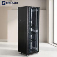 Armoire réseau 47U, fournie par l'usine, 32U 37U 42U, 600x600mm, rack de serveur sur pied, porte en acier multi-épaisseurs