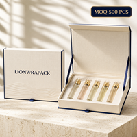 Boîte d'échantillons de parfum personnalisée Lionwrapack, flacon de parfum, emballage cadeau, insert gaufré, matériaux recyclés, boîte en papier pour emballage