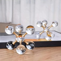 Décoration d'intérieur moderne de luxe léger pour la remise des diplômes, boule de cristal géométrique avec bulles, durable
