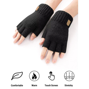 Guantes OEM Chain Split Finger, % Acrílico, Aislamiento Térmico, Invierno, Exterior, Unisex, con Logotipo Personalizado, para Deportes y Uso Diario - Product Image 4