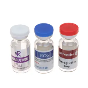 Custom Research Peptide Bodybuilding Powder 2ml 3ml vial Glass Bottles labels