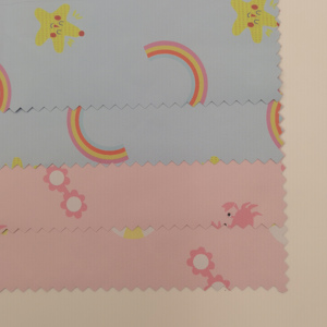 100% tissu pongé en polyester avec revêtement en PU noir ignifuge et coupe-vent 75d compte de fil pour les chaussures de vestes de garçon - Product Image 2