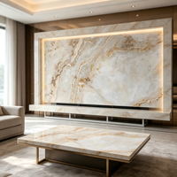Dalle de roche à effet marbre en pierre frittée, style chinois moderne, pour mur de fond TV, vente directe usine, meilleure vente, pierre artificielle