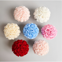 Boîte ronde miniature florale de luxe, rose éternelle préservée, décoration de chambre de mariage ou de fiançailles, cadeau