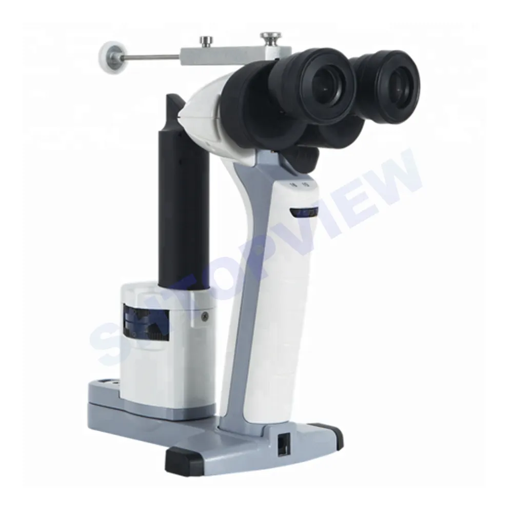 Profissional 60 graus de rotação oftálmica e óptica portátil Slit Lamp Microscope LS-1B para Hospital e Eye Center