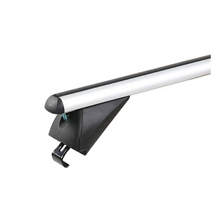 Barres de toit universelles en aluminium homologuées TUV GS pour voiture <span class=keywords><strong>4x4</strong></span>, compatibles avec les rails latéraux surélevés existants, avec espace pour le chargement de vélos, bagages, canoë - Product Image 2