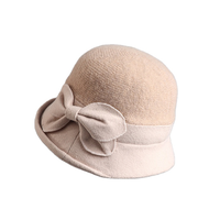 Vente chaude femmes serviette éponge plat haut tricoté pêcheur chapeaux en gros hiver fausse fourrure chaud ruban feutre réversible seau casquettes