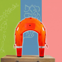 Robot intelligent automatique à ailes volantes, bouée de sauvetage en forme de U, dirigeable de sauvetage et de secours en cas d'incendie, matériau plastique, origine Jiangsu