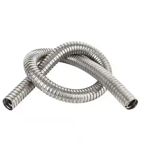 Edelstahl Wellpappe Flexible Metalls chläuche/Rohr mit Armaturen Edelstahl 304 Stahl Wellpappe Flexible Metallrohr/Schlauch/Rohr