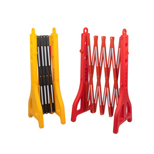 Barrera de Tráfico Portátil, Retráctil, Expandible, Plegable, Rellenable con Agua, Reflectante, Material PE+PP, Barricada Roja/<span class=keywords><strong>Amarilla</strong></span> para Carreteras - Product Image 2