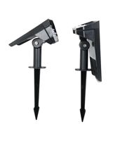 Lampe Solaire Extérieure de Jardin 44 LED IP65 Étanche ABS à Piquet, Projecteur Paysager avec Capteur Automatique pour Pelouse, Parc et Décoration