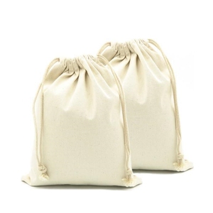 Sac de rangement de luxe en toile de coton avec cordon de serrage, personnalisable avec logo, pour usage quotidien - Promotion en gros - Product Image 1