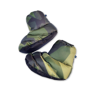 Chaussons d'hiver en duvet d'oie ultralégers Chaussons d'extérieur d'intérieur Chaussons chauds et souples pour hommes et femmes avec sac de rangement - Product Image 1
