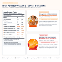 Gummies à la vitamine C 750 mg avec zinc, B6, B12, biotine, soutien immunitaire, 45 unités, sans gluten, OEM