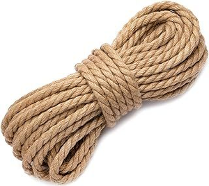 Corde torsadée en chanvre et jute naturel de 6-50 mm, marron, pour décoration intérieure, emballage, escalade, jeu de la corde, design rétro - Product Image 4