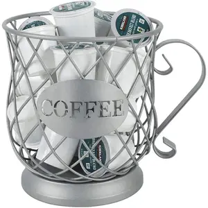 通用咖啡胶囊储物篮咖啡杯篮复古咖啡壶收纳架黑色家庭咖啡厅酒店