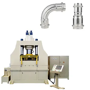 Maschine zur Herstellung von Kompression armaturen aus Edelstahl mit hydraulischem Druck