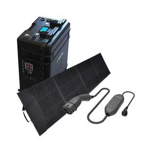 Solargenerator 2,5 kWh Lithium batterie Solar tragbares Kraftwerk für Camping Food Truck Explorer