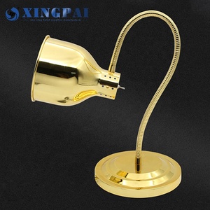 XINGPAI-Lámpara calefactora para buffet, calentador de alimentos de alta calidad, estación de aislamiento de doble cabezal, lámpara de mesa de calefacción - Product Image 3