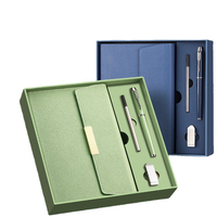 Carnet de notes en cuir Pu classeur 2024 journal de papeterie Logo personnalisé A5 coffret cadeau coffrets cadeaux d'entreprise