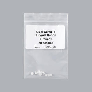 Bottoni linguali in ceramica trasparente compositi ortodontici dentali per tondi 10 pz/pacco - Product Image 6