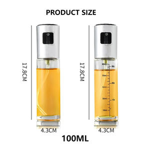 Botella pulverizadora de vidrio al por mayor, herramienta de cocina, aceitera, dispensador de condimentos, bomba de aceite, olla a prueba de fugas, pulverizador para barbacoa - Product Image 4