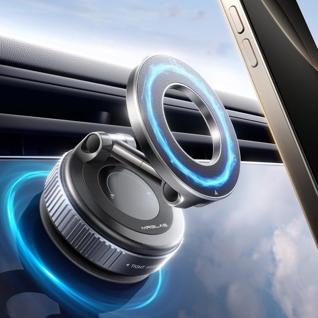 Magnetic Vacuum Suction Car Phone Holder Foldable N52 Dashboard Windshield 360 Rotation Mount for iPhone Samsung
