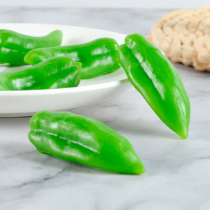 Pimientos verdes simulados de PVC, chiles pequeños, modelos de vegetales, juguetes creativos de comida, llaveros, adornos para bolsos - Product Image 3