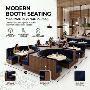 Set di Mobili JEILI per Hotel, Caffè <span class=keywords><strong>e</strong></span> Ristoranti Commerciali: <span class=keywords><strong>Tavolo</strong></span> con Base in Legno <span class=keywords><strong>e</strong></span> Struttura in Metallo <span class=keywords><strong>e</strong></span> <span class=keywords><strong>Sedie</strong></span> - Product Image 6