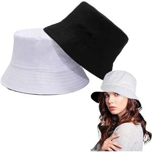 Wholesale Fashion Custom logo Newest Design Custom logo High Quality Wide Brim <b>Bucket</b> <b>Hat</b> Cotton <b>Reversible</b> Fishermen <b>Hat</b> - Product Image 4