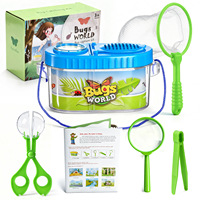 Kit d'observation des insectes pour l'extérieur, ensemble d'exploration de la nature, jouet éducatif STEM, science des insectes pour enfants, cadeau de rentrée scolaire, en plastique
