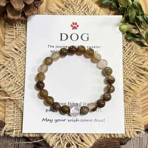 Pulsera de Piedra Natural con Cuentas de Vidrio Coloridas para la Armonía en las Relaciones, Lista para Venta al por Menor, Embalaje Garantizado - Product Image 5