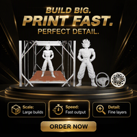 Printer 3D AI Smart Pellet Extruder, Mesin FGF Format Besar dengan Auto Leveling dan Pendingin Air