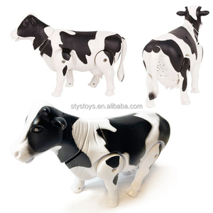 Batería para caminar vaca lechera sonidos realistas simulación vaca figura modelo para niños juguetes niños regalos - Product Image 2