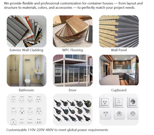 Casa Contenedor Prefabricada con Techo a Dos Aguas de Tamaño Personalizado Directo de Fábrica, Oficina de Jardín, Estudio para Patio Trasero, Habitación para Huéspedes, para Vivienda, Oficina o Almacenamiento - Product Image 5