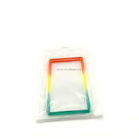 Étui transparent pour cartes de crédit en TPU minimaliste arc-en-ciel avec protection RFID, compatible avec les slabs de cartes gradées P/S/A/BGS/SGC, ajustement universel et design tendance