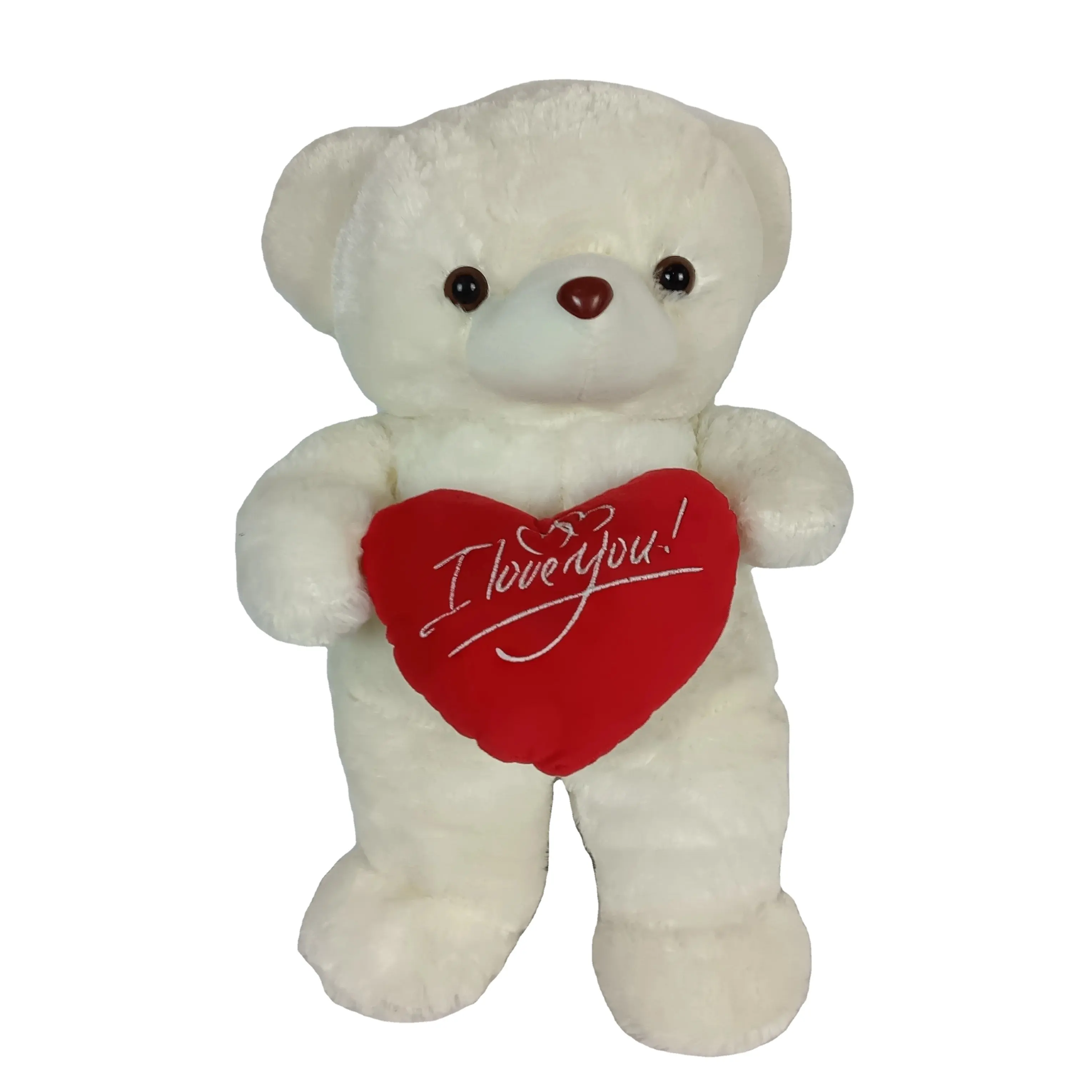Yangzhou asli produsen grosir Hari Valentine hadiah mewah boneka mainan hewan krim Teddy Bear dengan hati