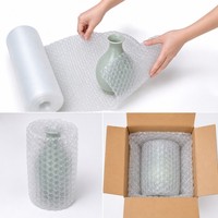 Rouleau de film à coussin d'air ondulé personnalisé, emballage protecteur gonflable, film à bulles pour l'expédition logistique