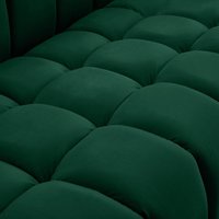 Canapé d'angle de luxe à prix avantageux, couleur verte, revêtement en velours, meubles, canapé haut de gamme de style nord-américain