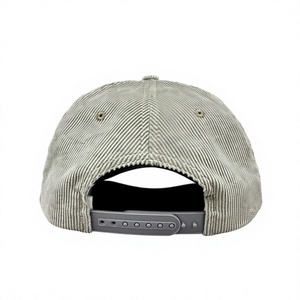 Gorra de béisbol de pana al por mayor con logo personalizado, 5 paneles, visera precurvada para uso diario de adultos, moda deportiva de invierno - Product Image 3