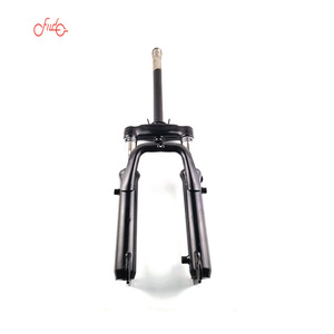 Fourche avant de scooter électrique en acier de haute qualité, 14-16-18-24 pouces, montage sur poteau, précharge facile, double <span class=keywords><strong>suspension</strong></span> réglable, <span class=keywords><strong>noir</strong></span> pour - Product Image 1