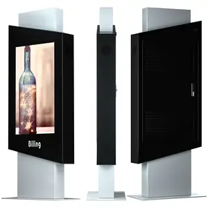 Outdoor touch totem digital advertising display hd tft advertisement product