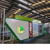 Auvent de station-service personnalisé avec éclairage LED, toit en alliage d'aluminium certifié IP65, télécommande, conception modulaire