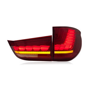 Nuevas Luces Traseras LED Modificadas con Diseño de Escamas de Dragón para X5 F15 2014-2018 GTS, Actualización de Luces de Freno y Direccionales Rojas con Lente Transparente - Product Image 2