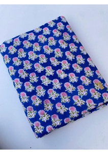 Tissu en coton indien fait main en gros, tissu imprimé à la main Sanganeri de Jaipur, matière première pour vêtements, vente en gros OEM ODM - Product Image 4