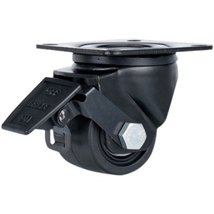 Hochbelastbare 3-Zoll Feststellbare Gewindestangen-Rollen (4-teilig M16*30) |   Schwenkbare Transportrollen PU/PP Kugellager 300kg Tragfähigkeit - Product Image 1