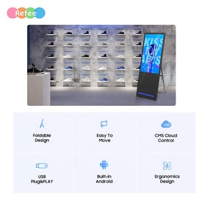 Refee Android Áp phích kỹ thuật số LCD quảng cáo hiển thị người chơi màn hình cảm ứng màn hình xách tay kỹ thuật số biển 32 inch <span class=keywords><strong>43</strong></span> inch - Product Image 2