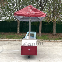 Carrito de helado móvil Retro, carrito de helado personalizado a la venta