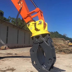 Grapples For Excavator 5-20 Ton Hydraulic <b>Wood</b> <b>Clamp</b> Grabber With Bearing Core Components - Product Image 1
